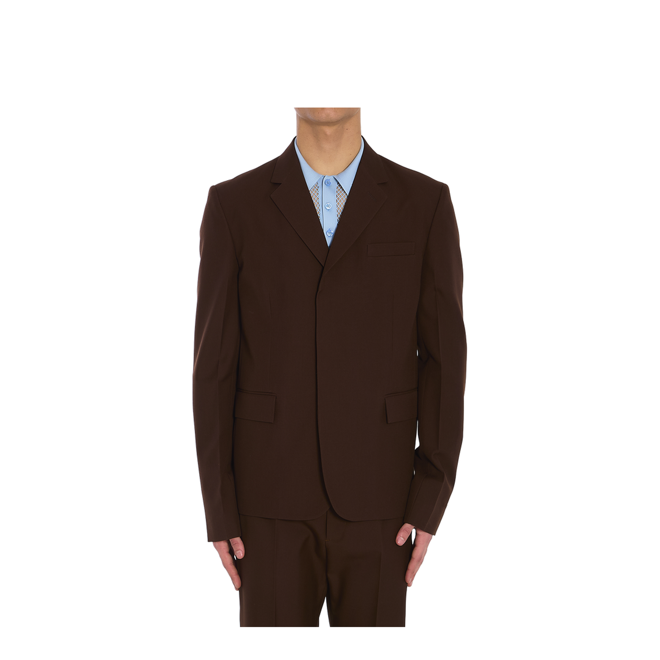 Wool Twill Single-Breasted Jacket - Image 1