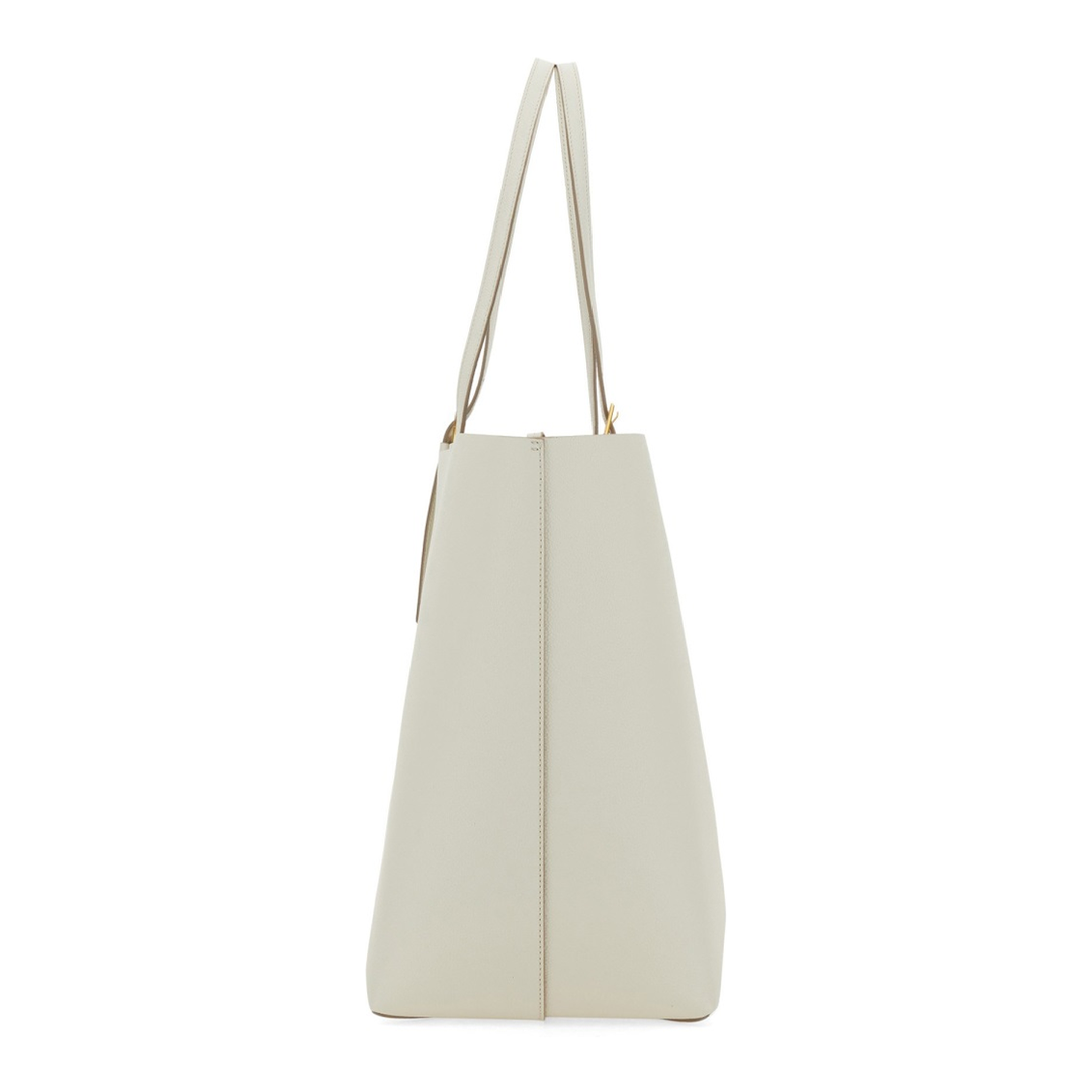 White Leather Large Himmel Shopping Bag - Image 3