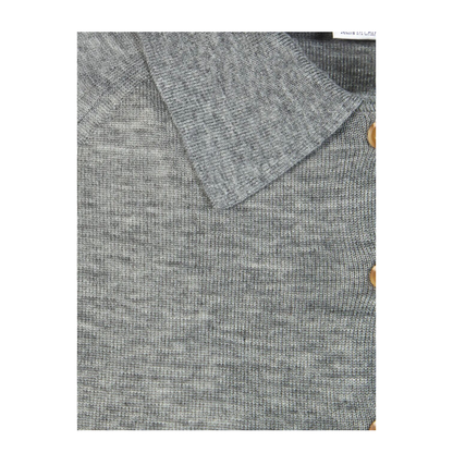 Lightweight Fine Gauge Knitted Polo Top - Image 3