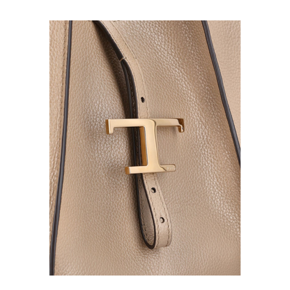 T Timeless Medium Calfskin Shopping Bag - Beige - Image 4