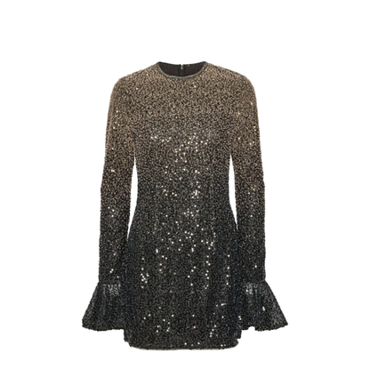 Mini Dress With Sequins - Image 1