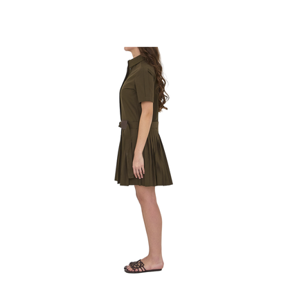 Mini Pleated Shirt Dress - Image 3