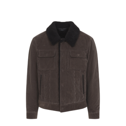 900 Wale Cord Sherling Collar Trucker - Image 3