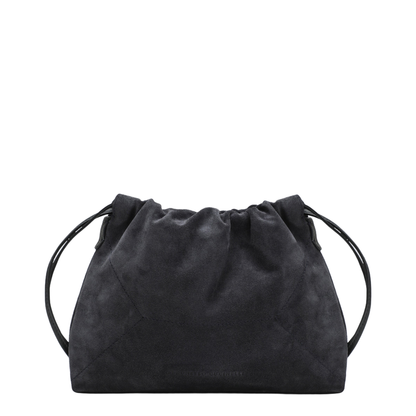 BC Duo Suede Leather Pouch Bag - Midnight Blue - Image 1