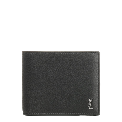Tiny Cassandre East/West Wallet in Grained Leather (Black) - Image 2