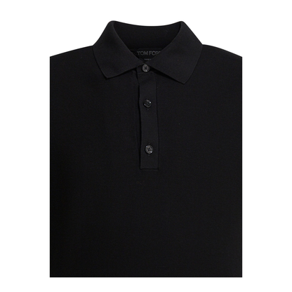 Silk And Cotton Pique Polo Shirt - Image 3