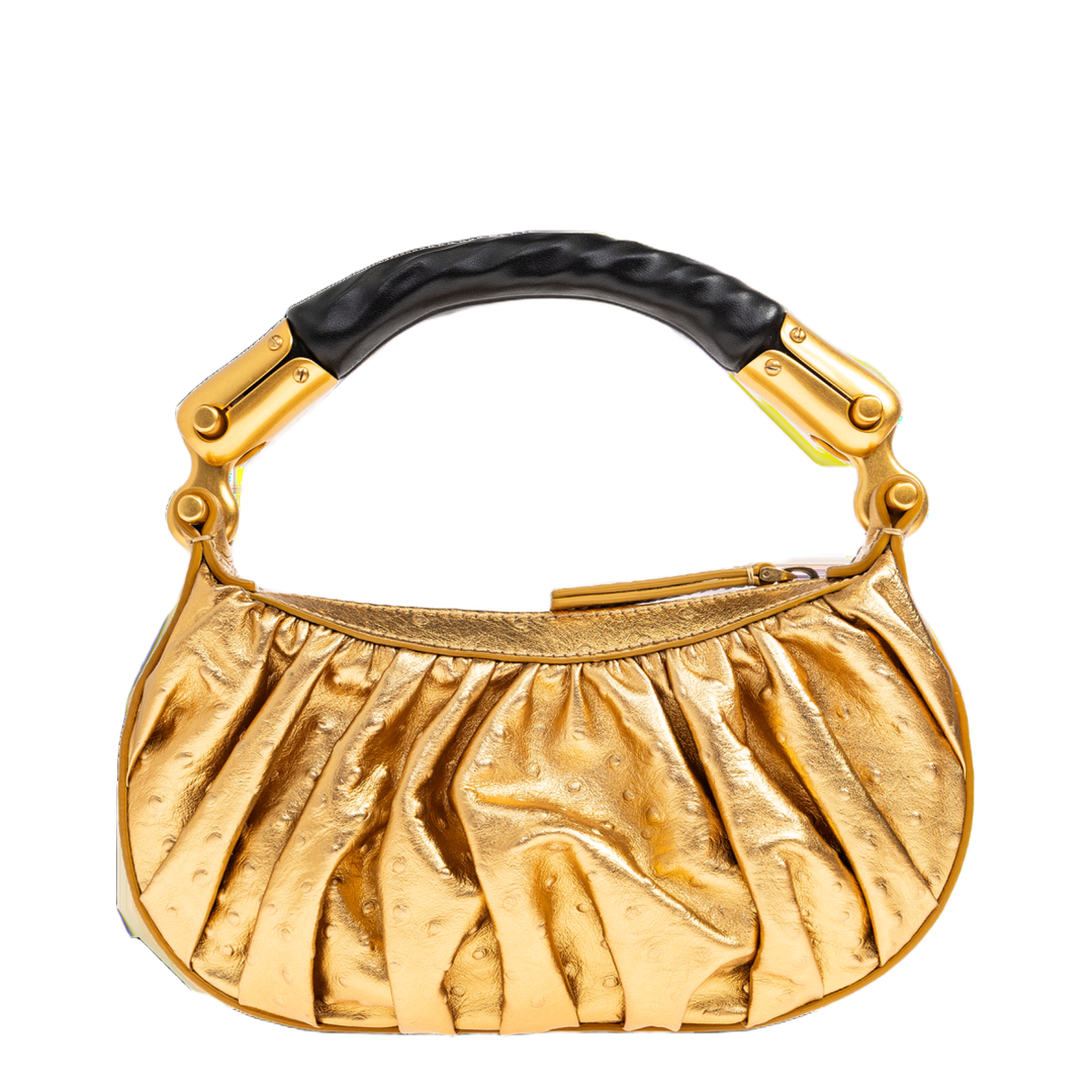 Ébène Mini Lamé Leather Handbag - Gold - Image 2