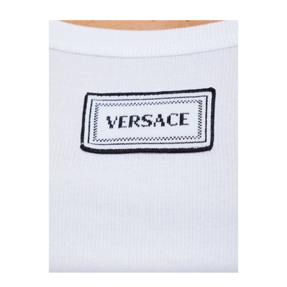 90s Vintage Logo Tank Top White - Image 2