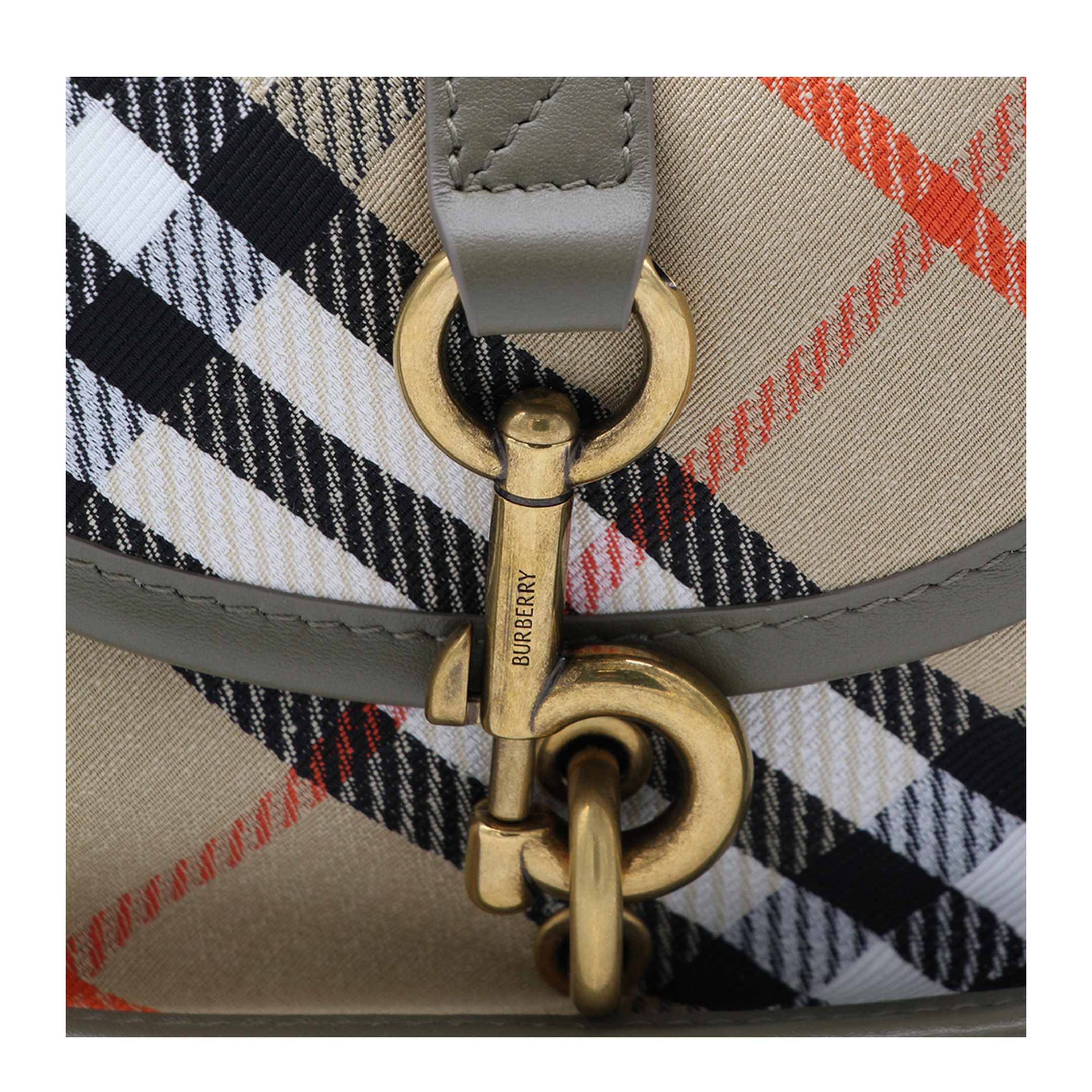 B Clip Mini Water-Repellent Canvas Crossbody Bag - Sand - Image 8