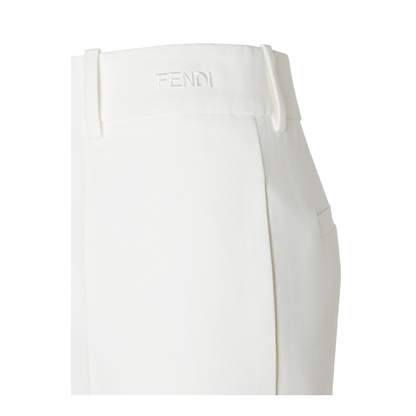 Pants in cotton with embroidered logo - Image 4