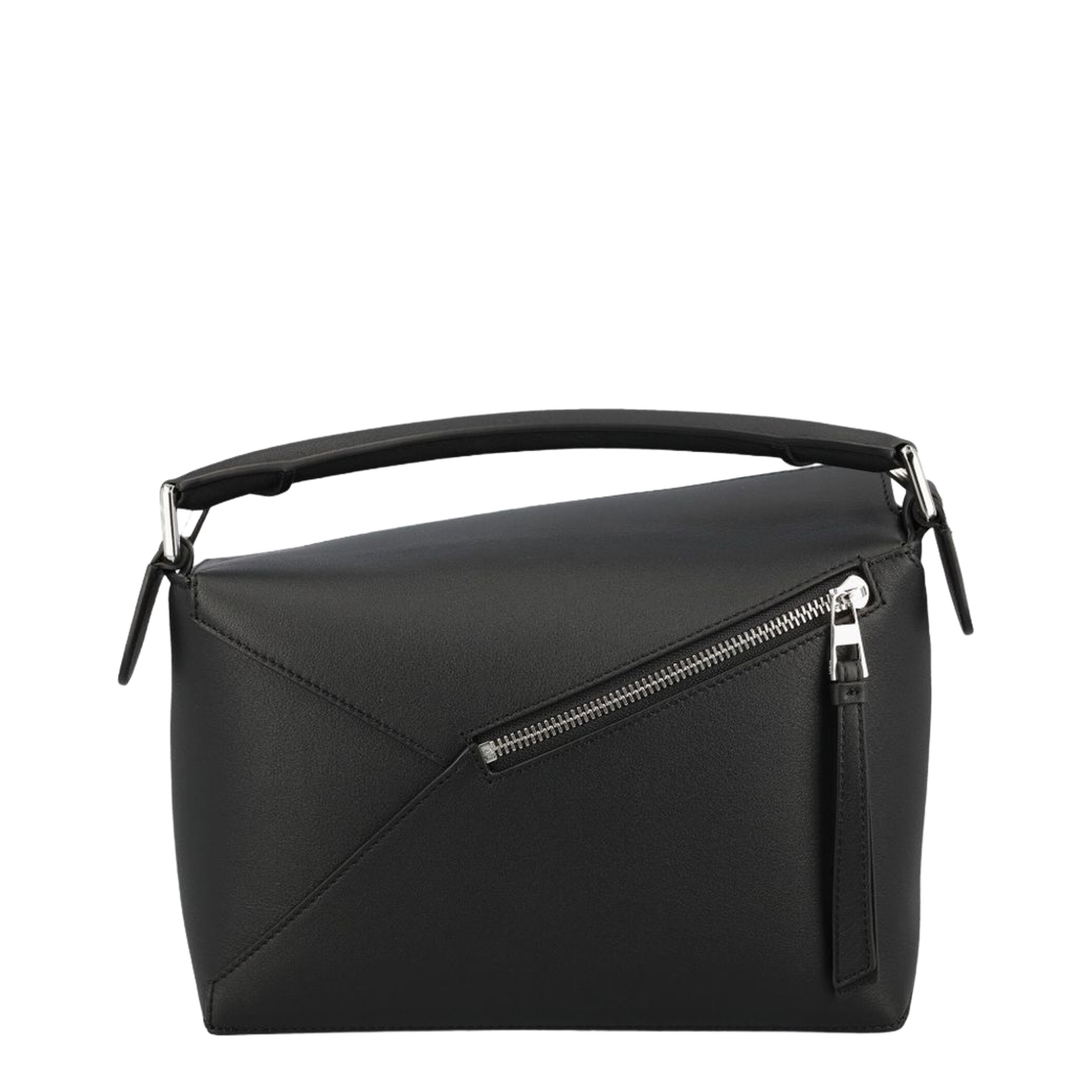 Small Puzzle Edge Bag in Soft Grained Calfskin Black - Image 3