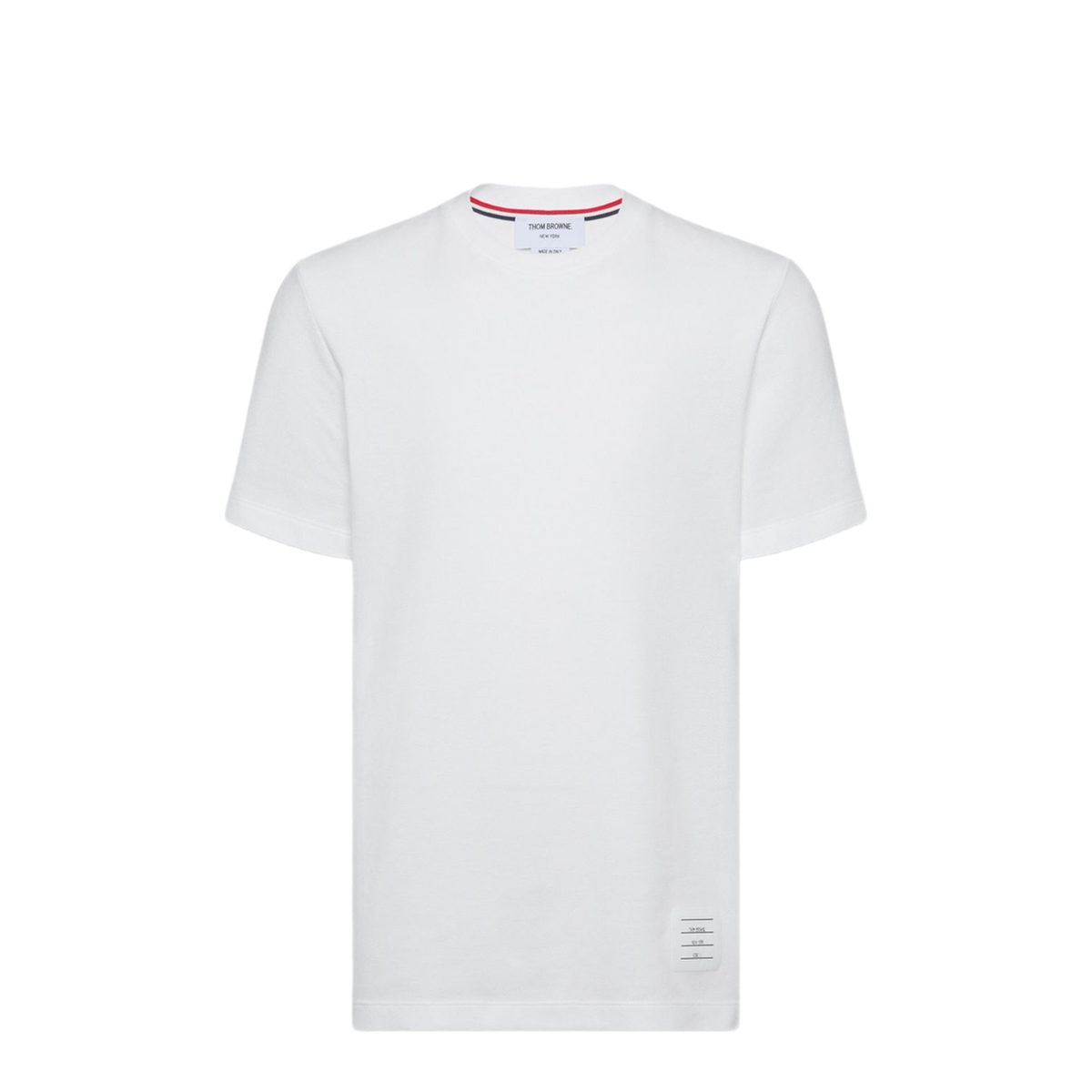 Short Sleeve Tee With Engineered 4 Bar Stripe In Classic Pique - Image 1