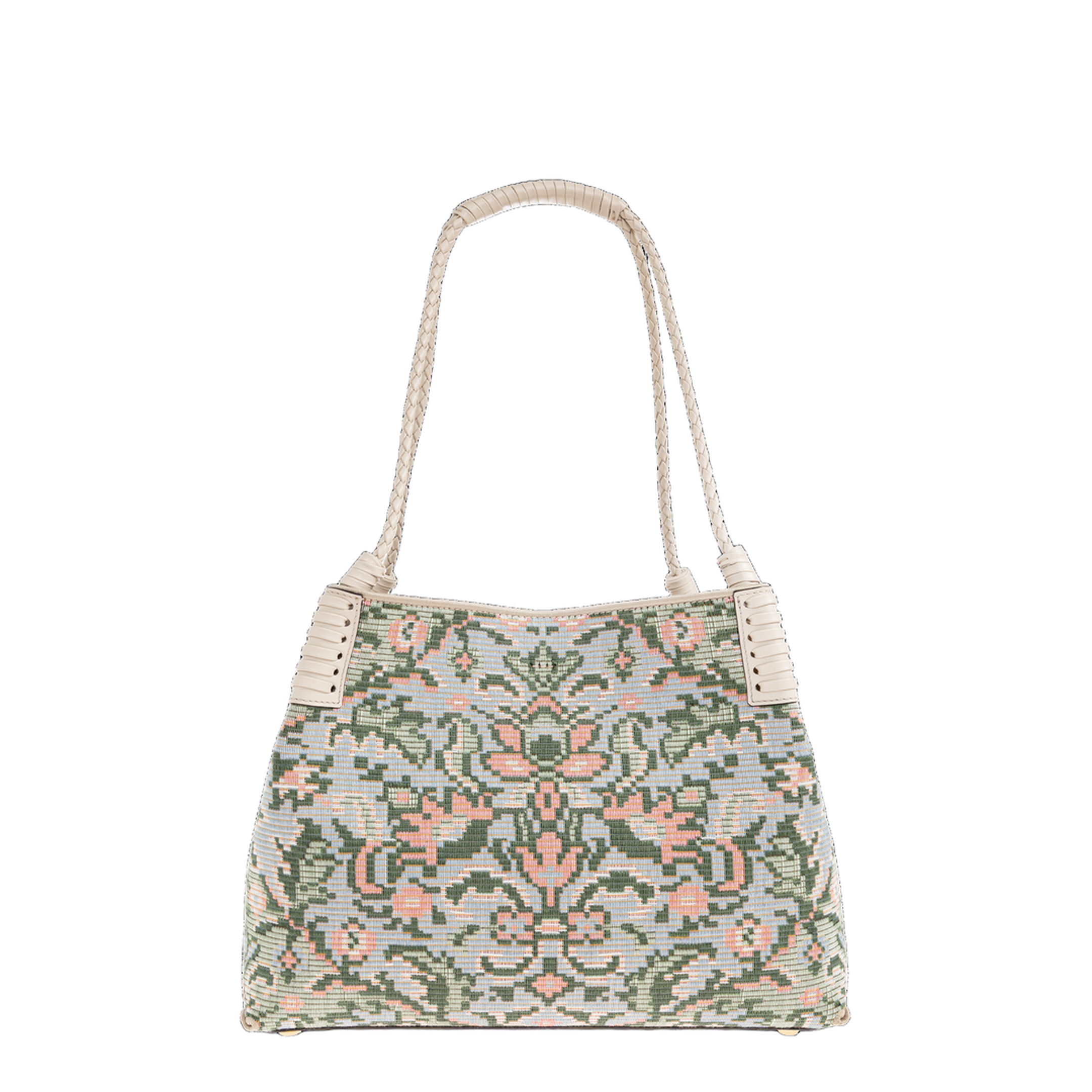Libra Medium Beaded Textile Tote - Multicolor - Image 3