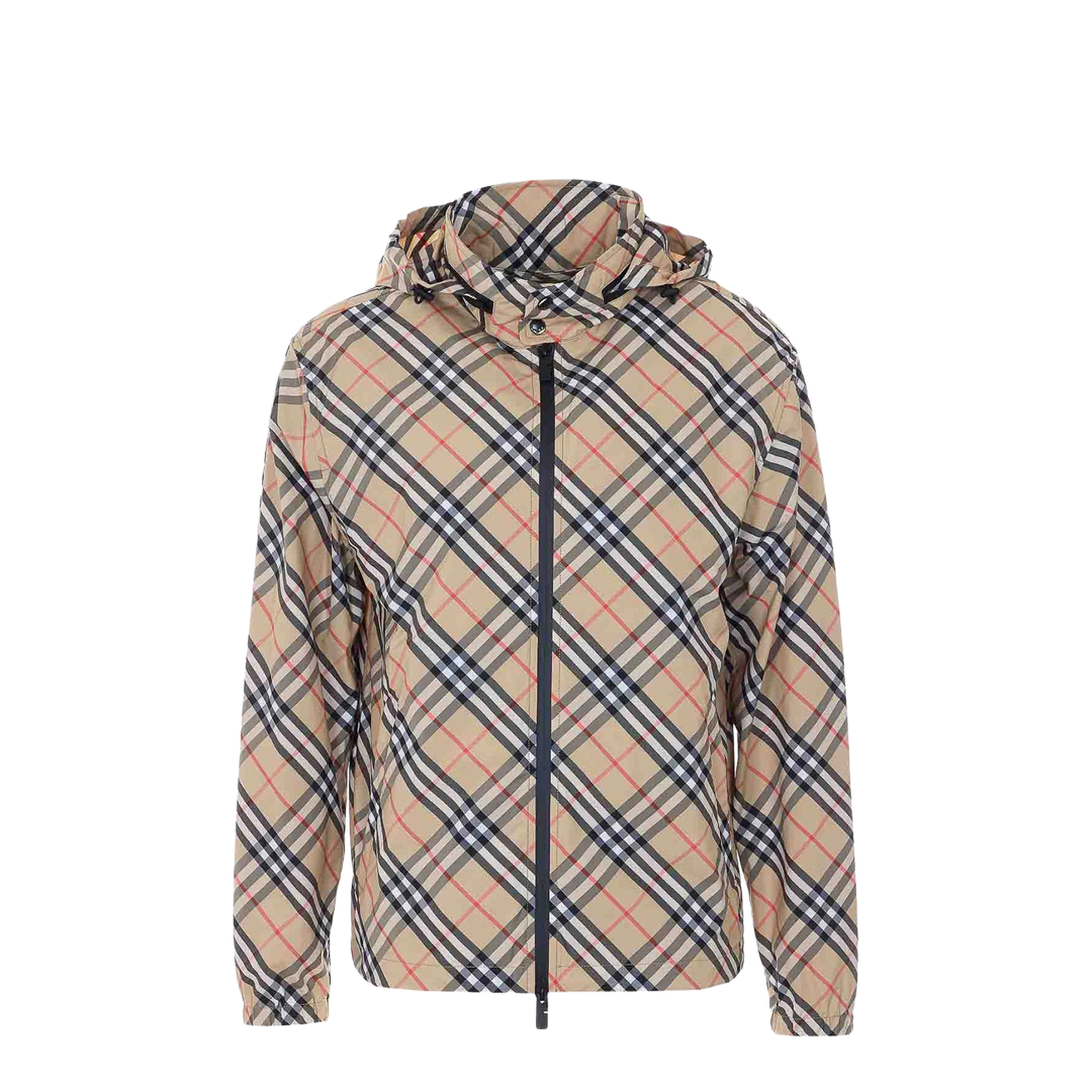 Beige Jacket With Frontal Zip Closure - Image 1