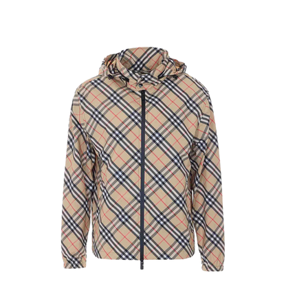 Beige Jacket With Frontal Zip Closure - Image 1