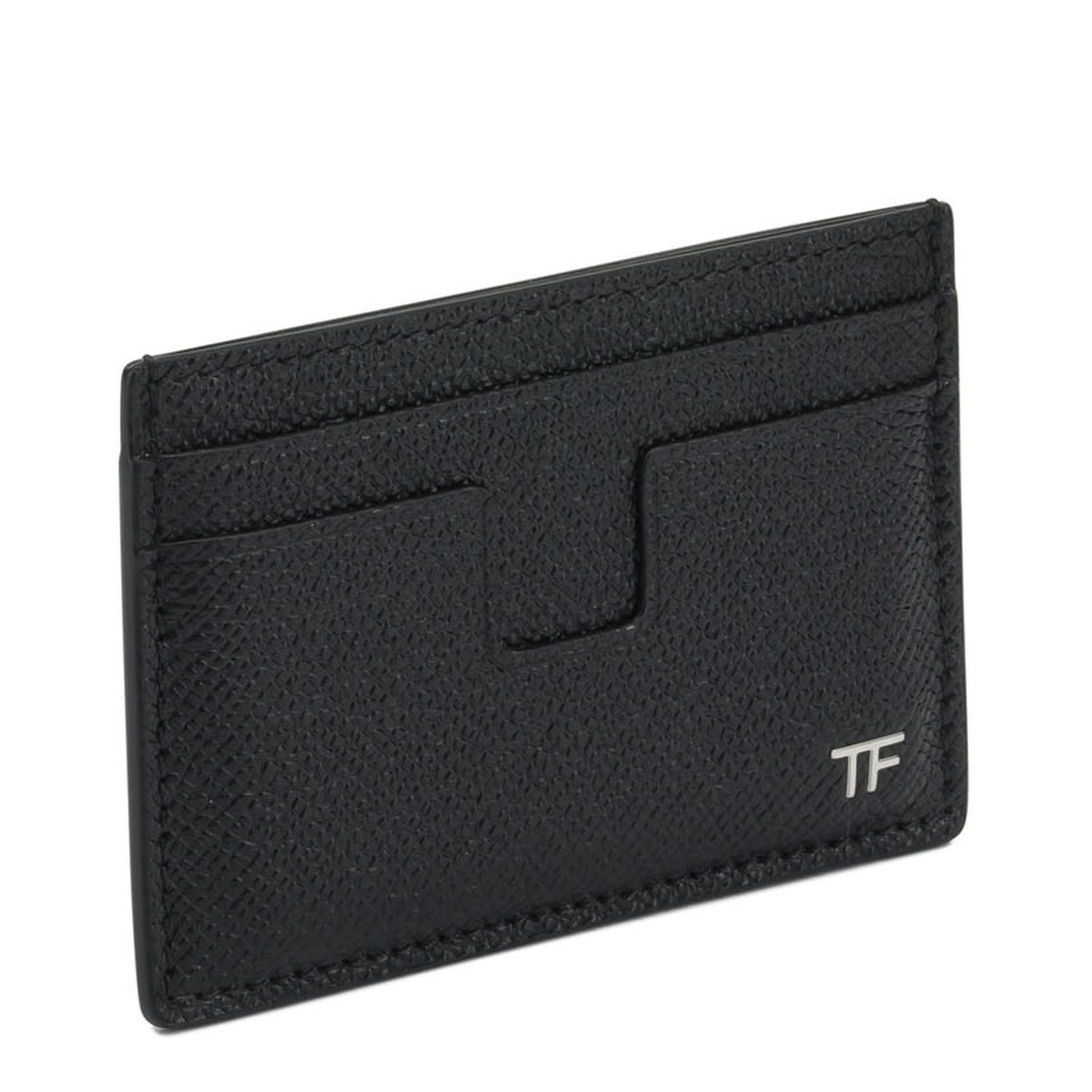 Small Grain Leather Card Holder - Image 2
