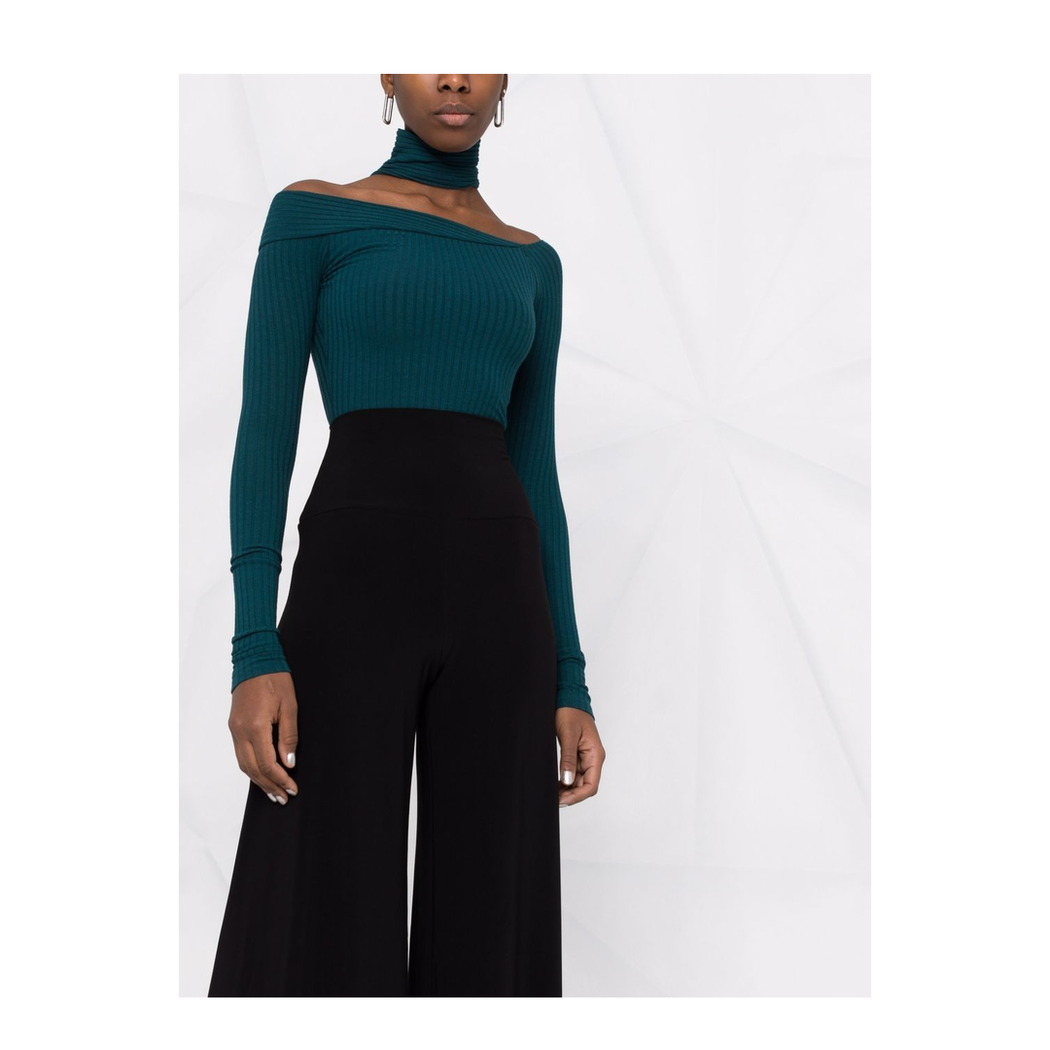 High-Waisted Wide-Leg Trousers - Image 5