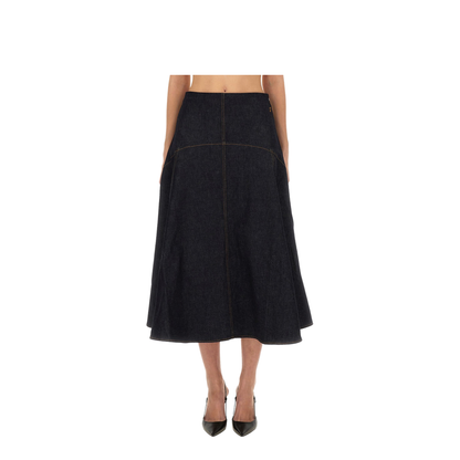 "DE-NÎMES TRIANGLE" DENIM SKIRT - Image 1
