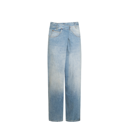 Light Blue Cotton Jeans - Image 1