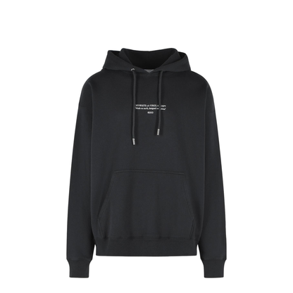 Statement Black Cotton Sweatshirt - Image 1