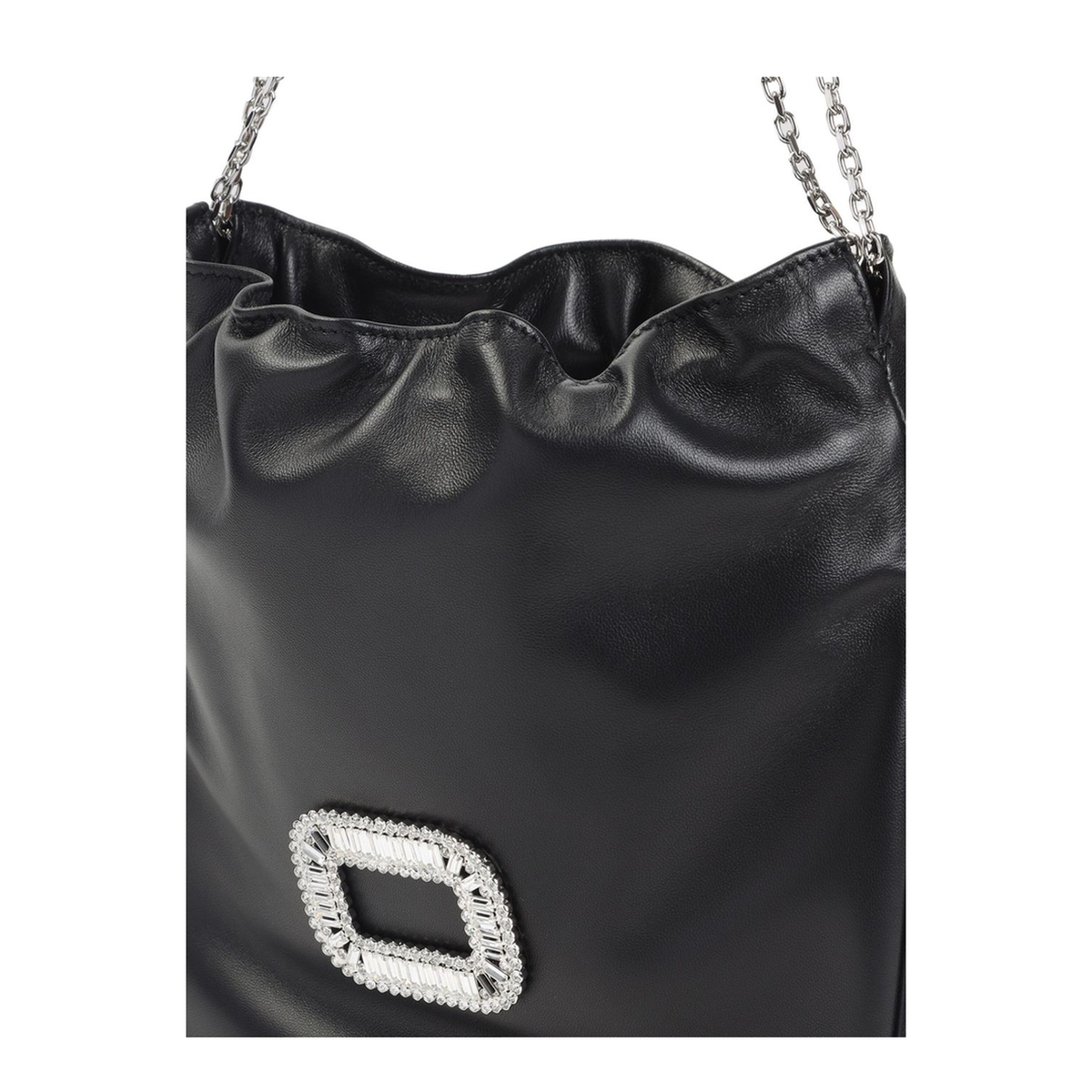 Pilgrim Pocket Mini Sheep Leather Clutch - Black - Image 3