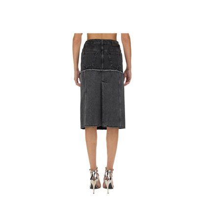 Black Denim Skirt - Image 3
