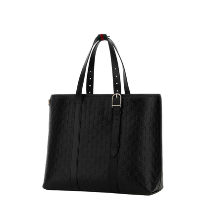 GG Emblem Large Tote Bag - Image 4