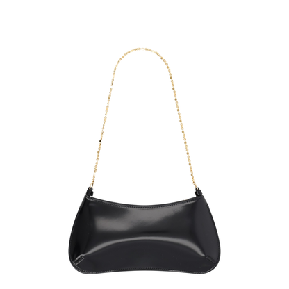 Le Petit Bisou Chaîne Calf Leather Shoulder Bag - Black - Image 4