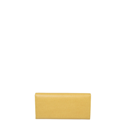 Yellow Leather Long Wallet - Image 2