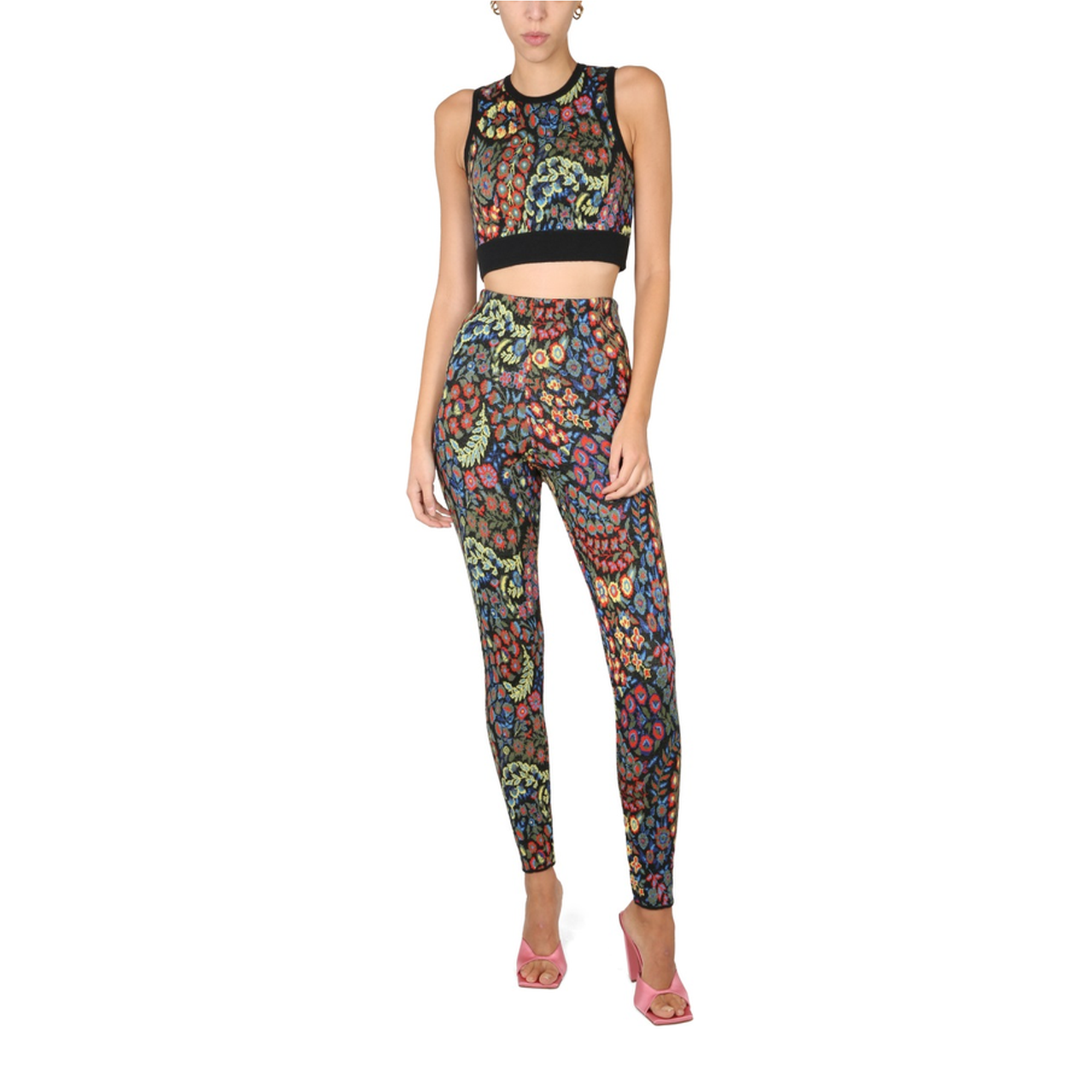 Jacquard Wool Blend Top And Leggings - Image 1
