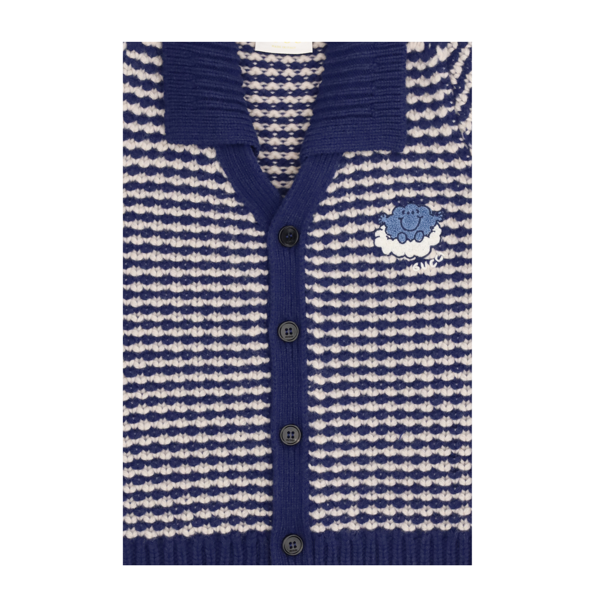 Striped Wool Cardigan With Mr Happy - Image 3