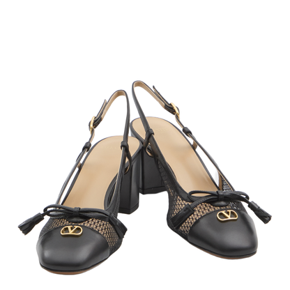Black Valet Du Roi Slingback Pumps - Image 5
