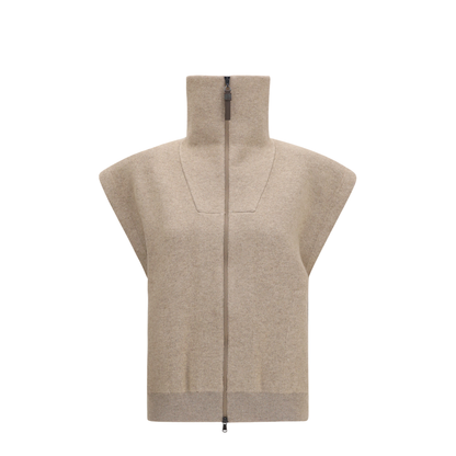 High-neck Zip Cardigan - Image 1