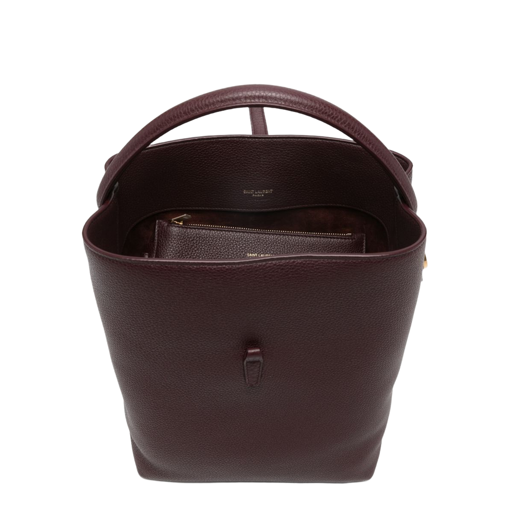 LE 37 Calf Leather Bucket Bag - Bordeaux - Image 2