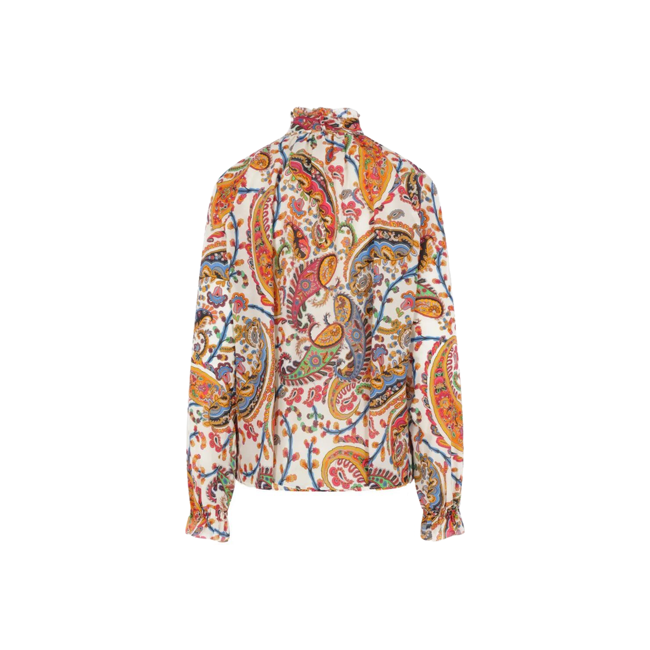 Paisley-Print Tie-Neck Silk Blend Blouse - Image 2