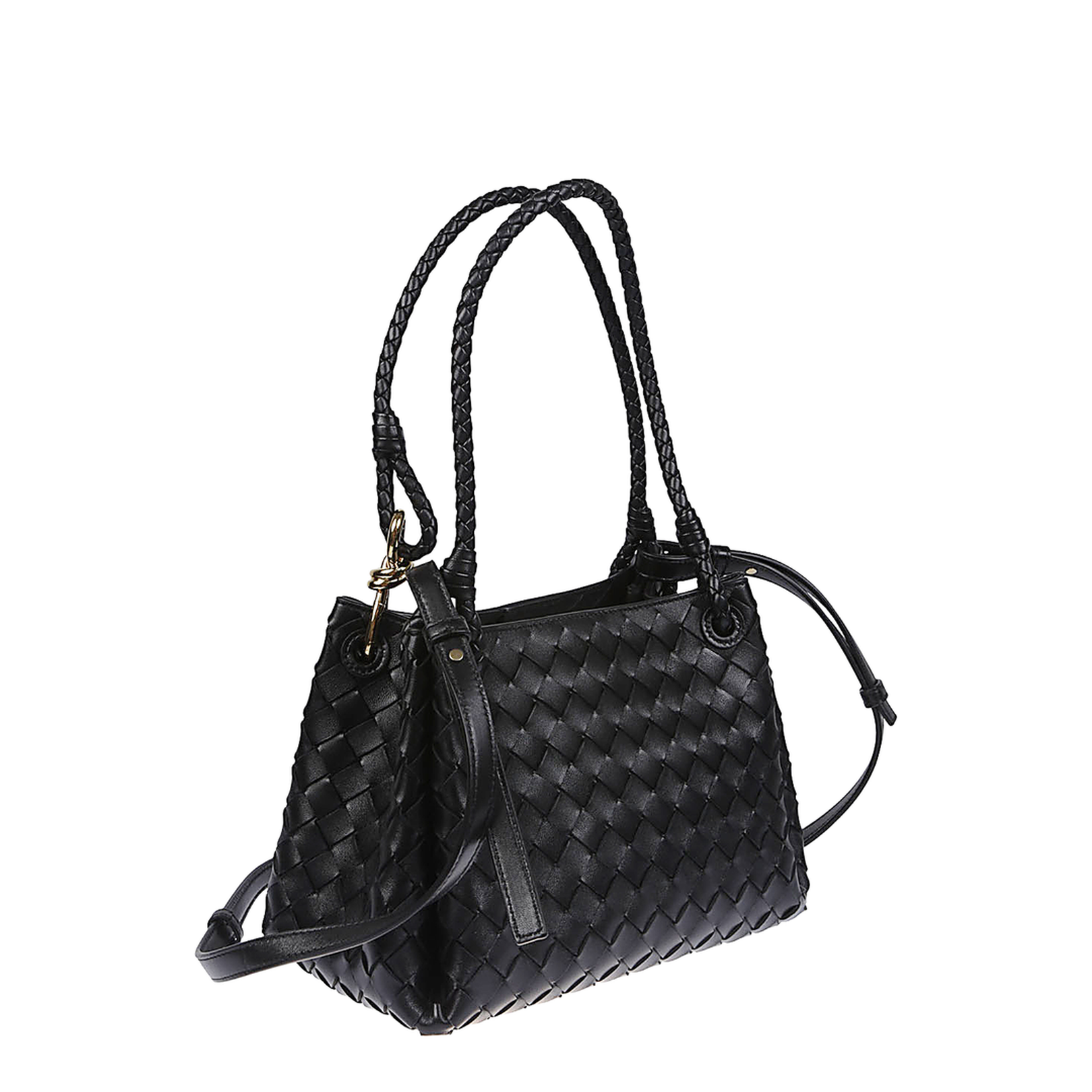 Parachute Medium Leather Tote Bags - Black - Image 3