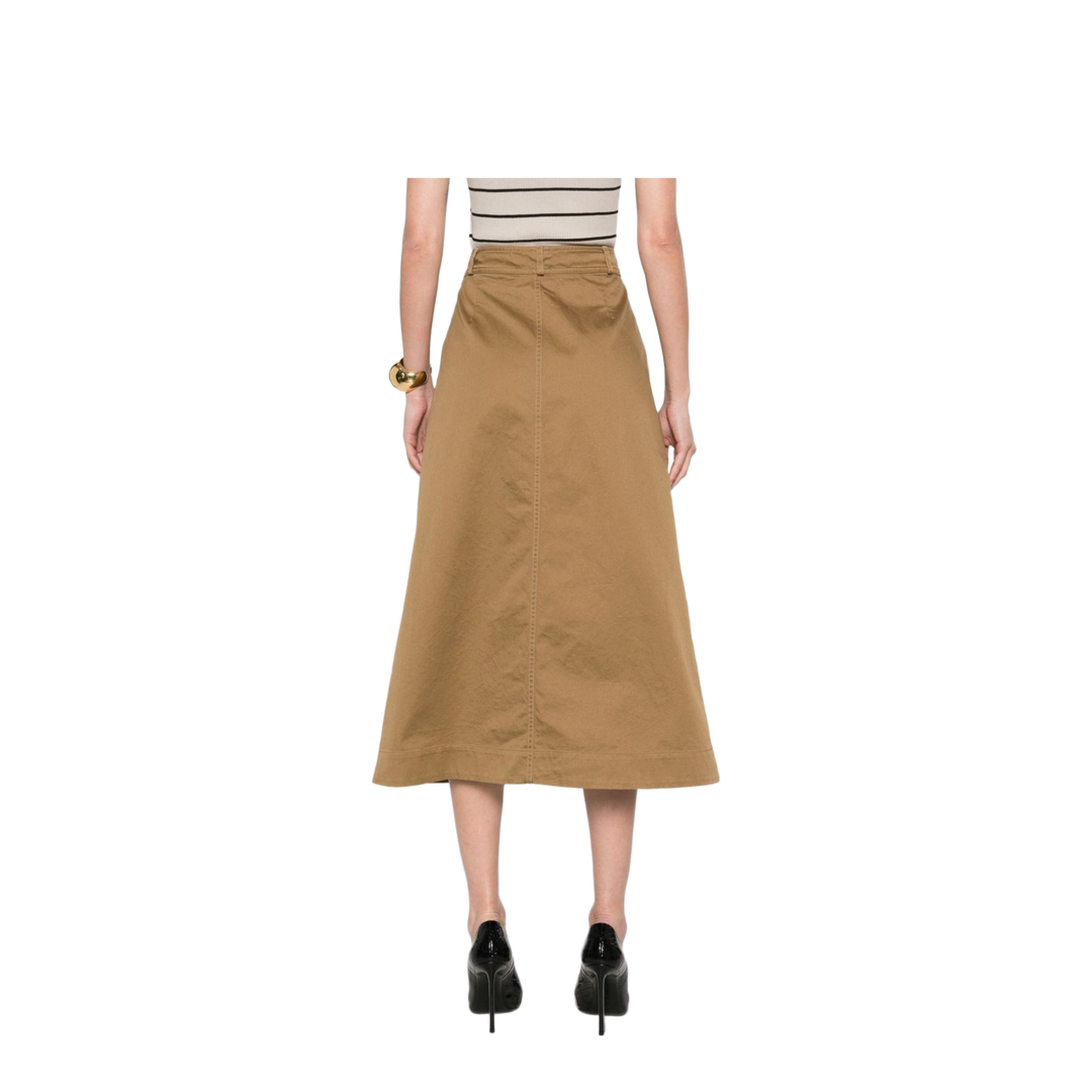 MIDI SKIRT WITH BUTTONS - Image 2