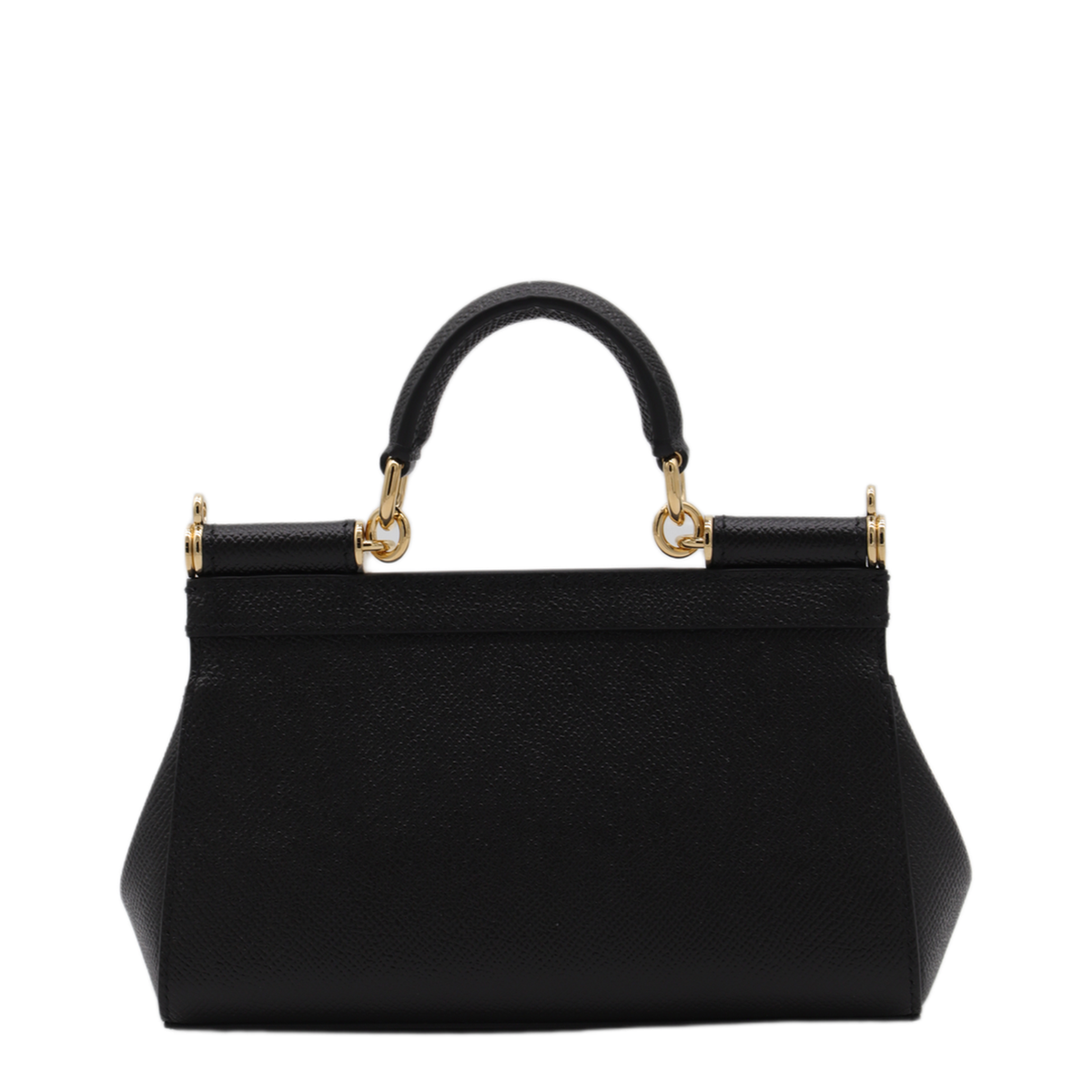 Sicily Small Calf Leather Top-Handle Bag - Nero - Image 4