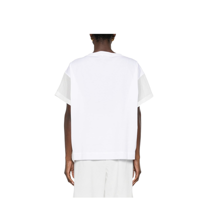 Sheer-Panel T-Shirt White - Image 3