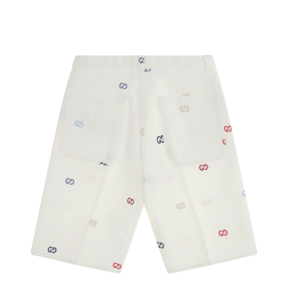 Cotton Denim Jacquard Shorts - Image 2