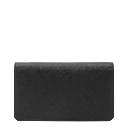 Mini Saffiano Mini Calfskin Crossbody - Black (Nero) / F0002 - Image 2