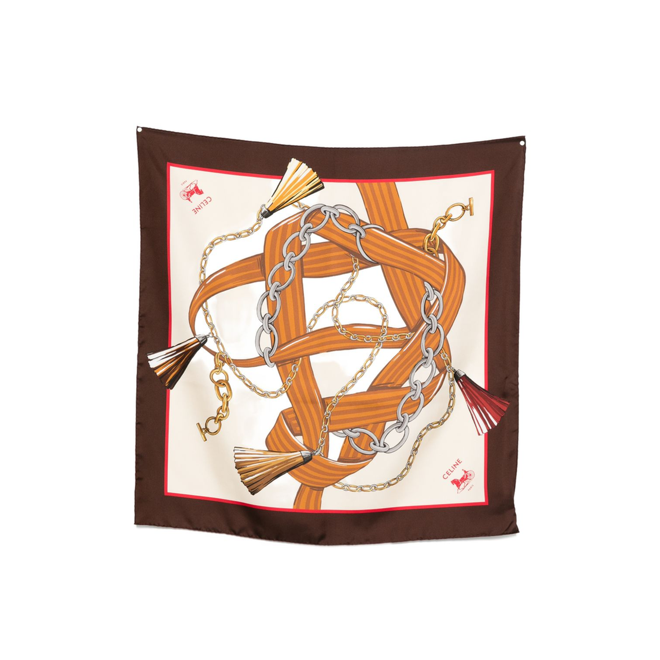 Printed Silk Scarf - Image 1