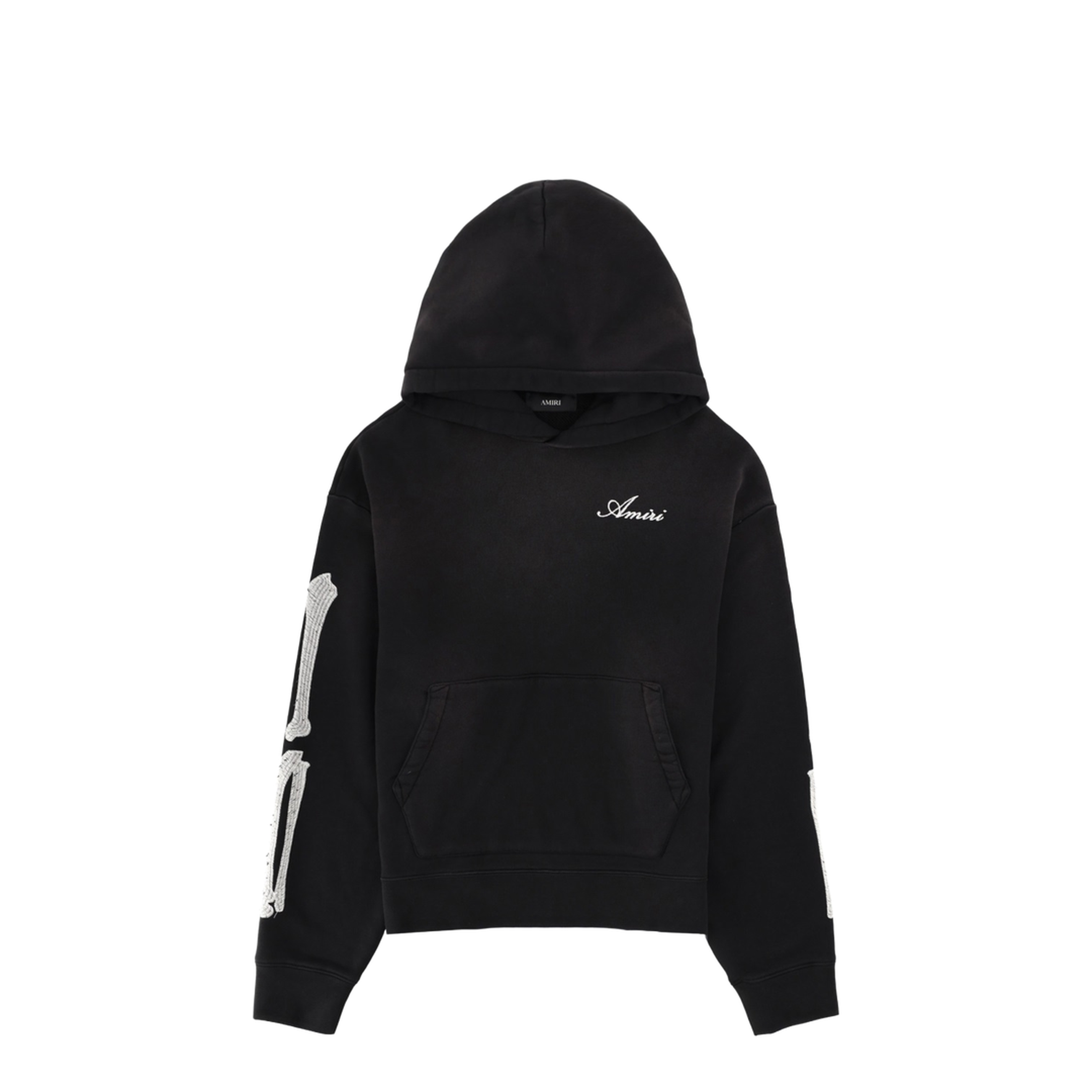 Black Cotton Oversize Hoodie - Image 2