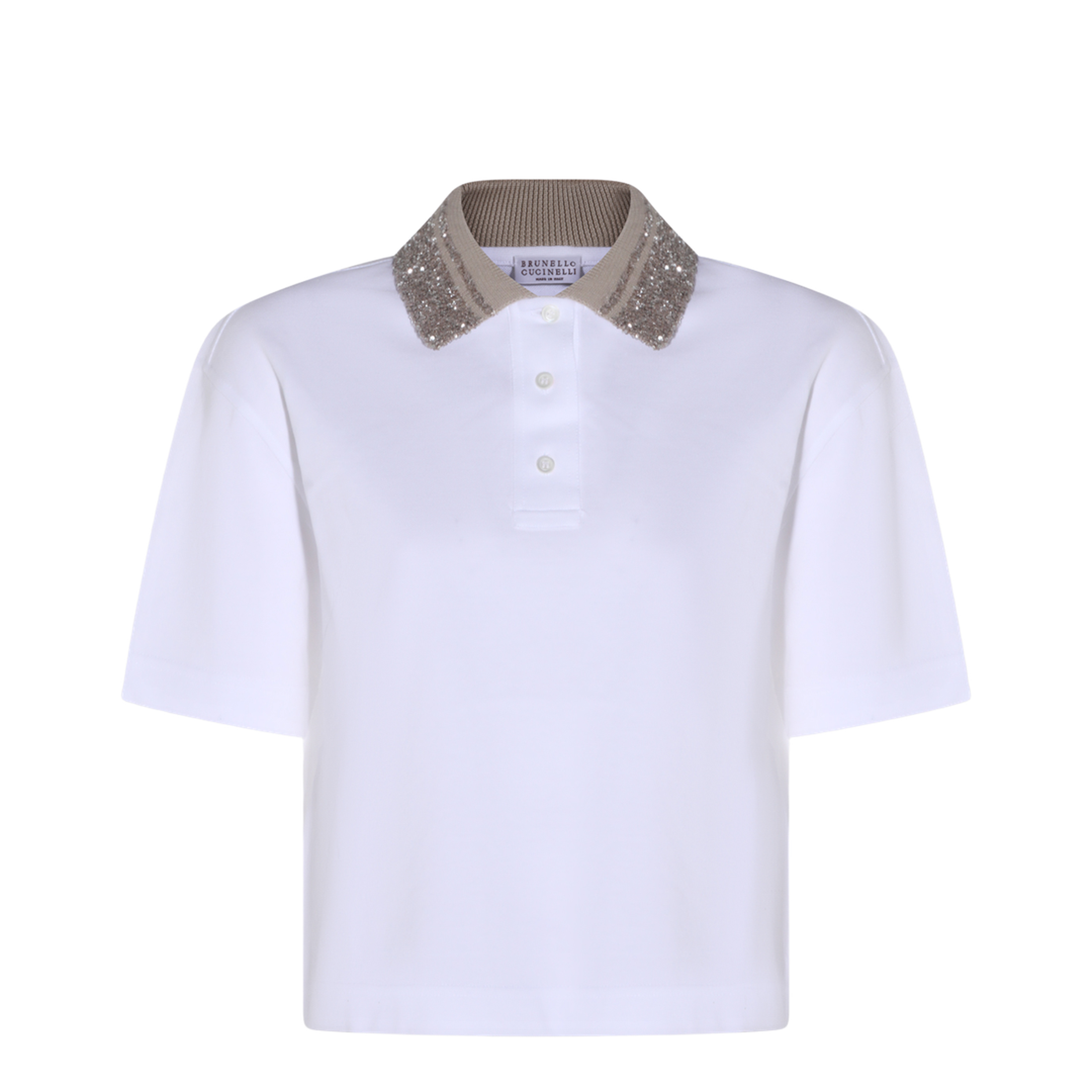 Polo Shirt With Dazzling Collar - Image 2