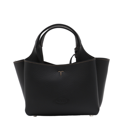 Micro Calfskin Handbag - Black - Image 5