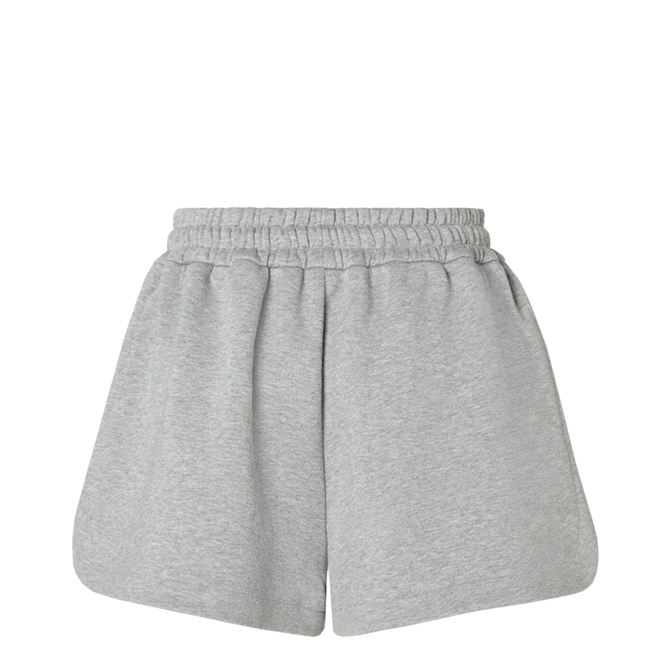 Grey Cotton Jersey Shorts - Image 2