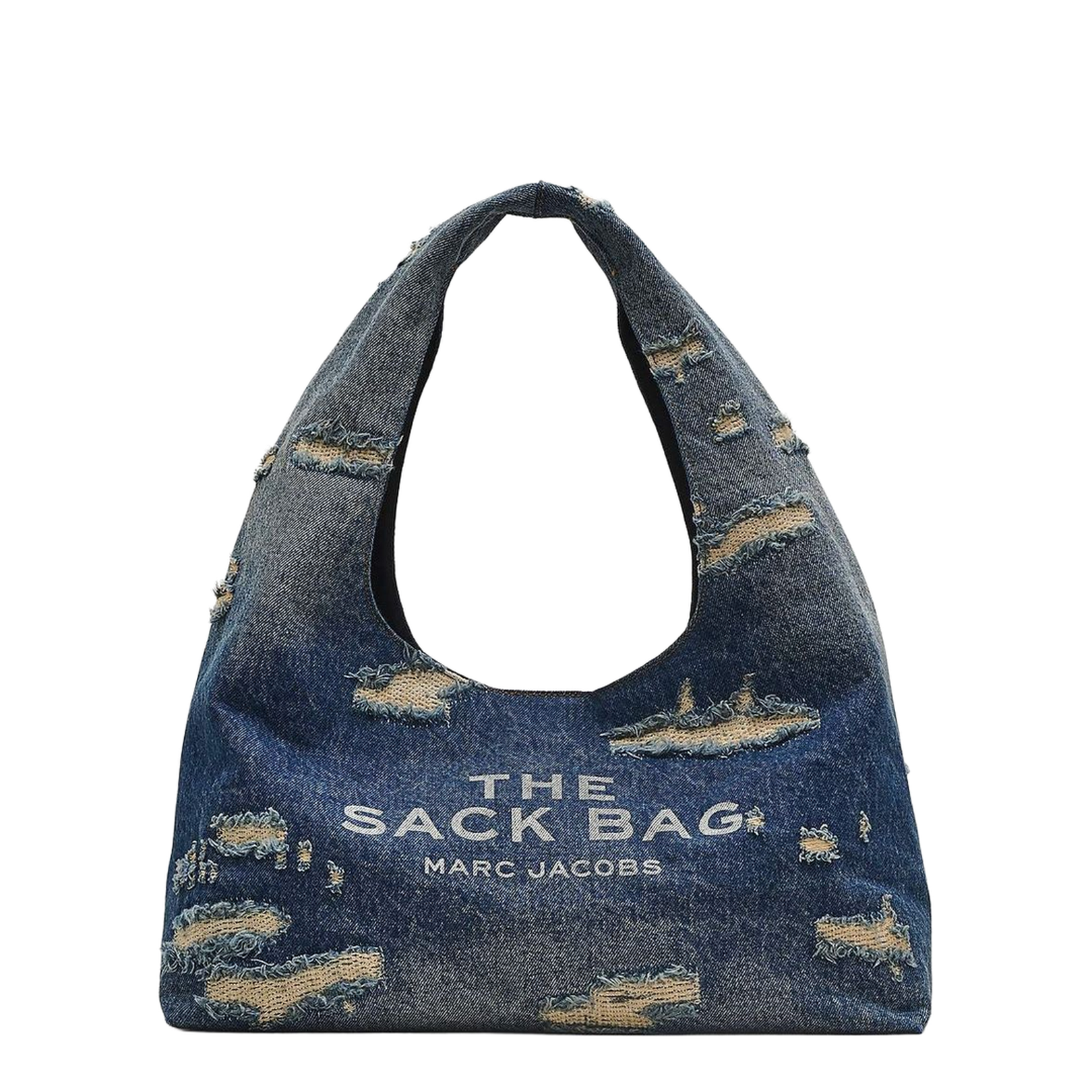The Rip And Repair Denim Medium Sack Bag - Image 1