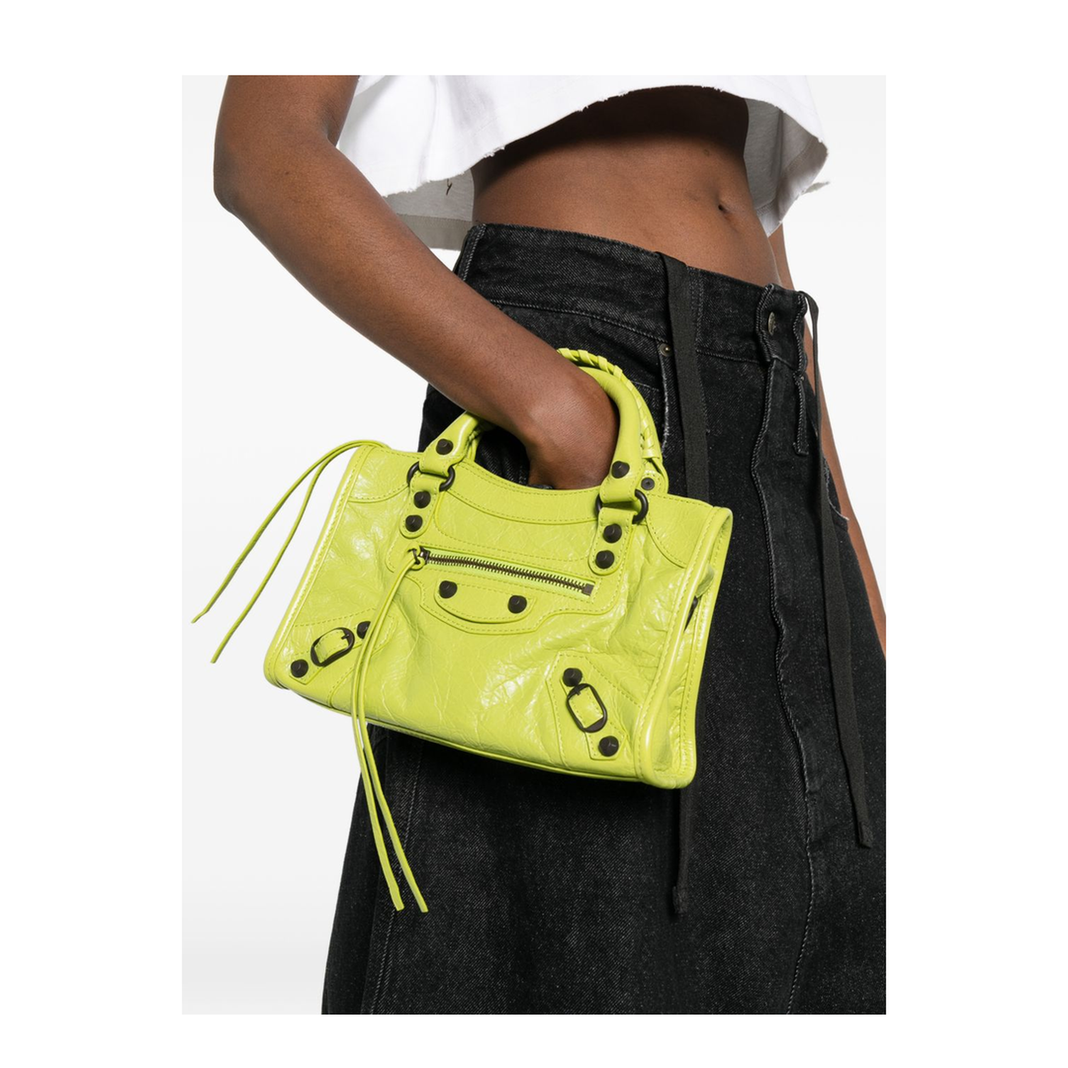 Le City Mini Lambskin Crossbody - Pistache - Image 3