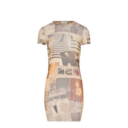 Journal Print Dress - Image 1