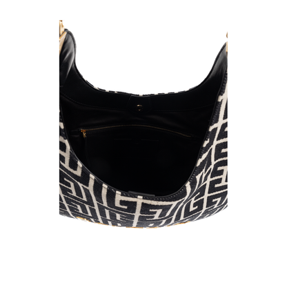 1945 Soft Hobo Large Monogrammed Jacquard Tote Bag - Image 5